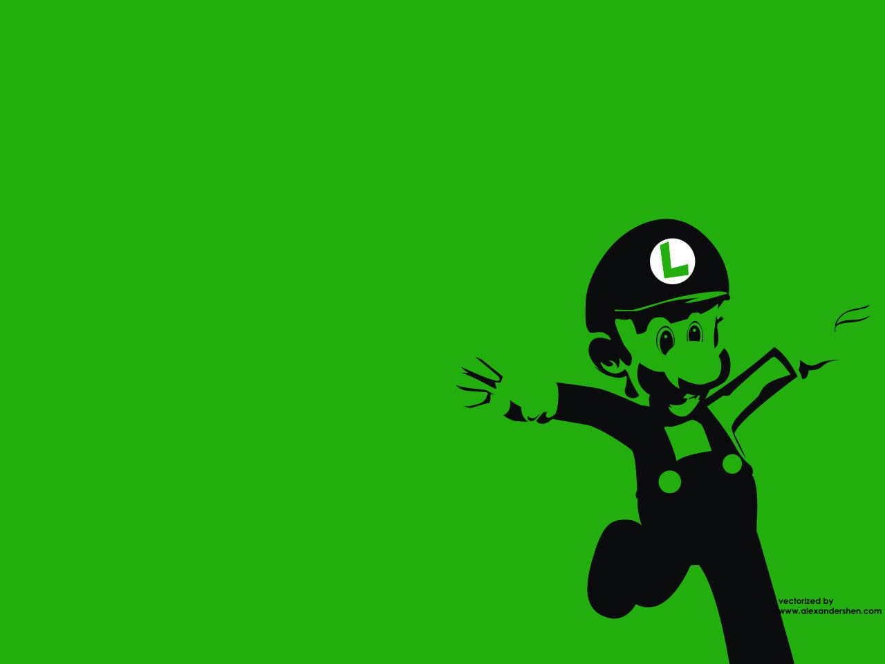 Green And Black Luigi