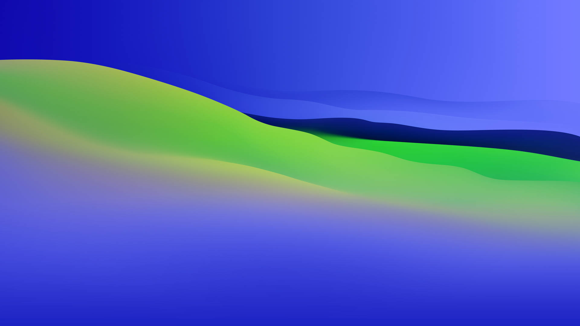 Green And Blue MacOS Monterey Wallpaper