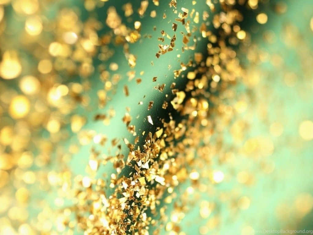 Green And Gold Background 1024 X 768