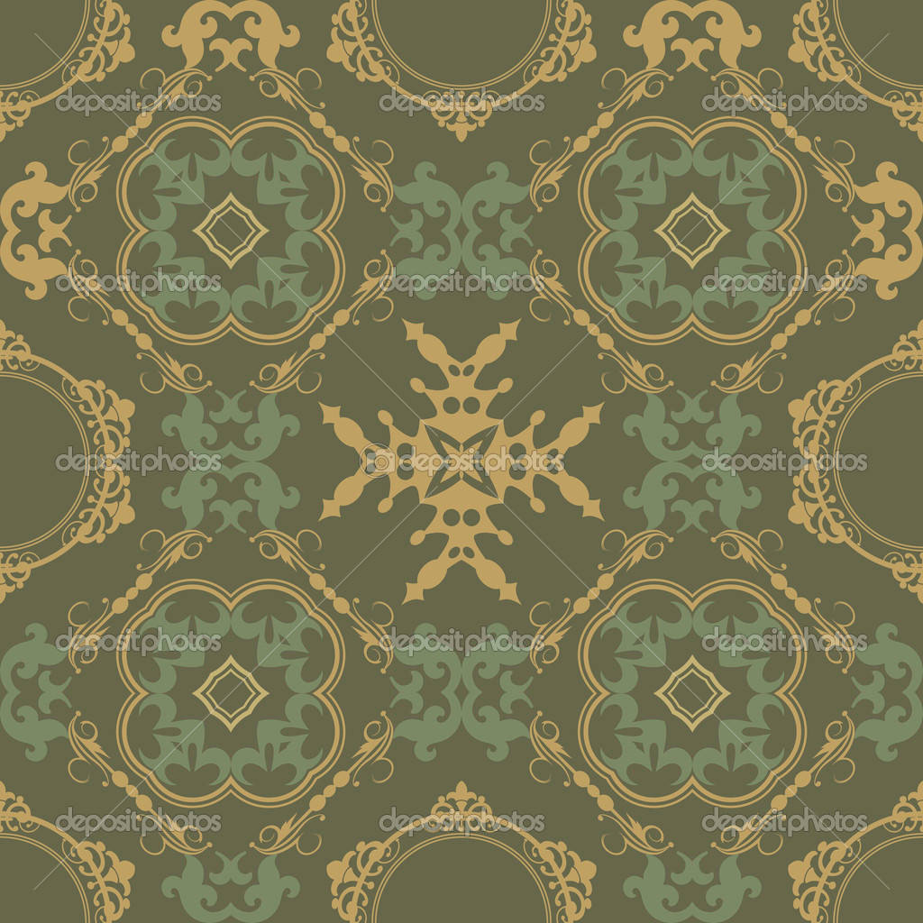 Green And Gold Royal Wallpaper Wallpaper