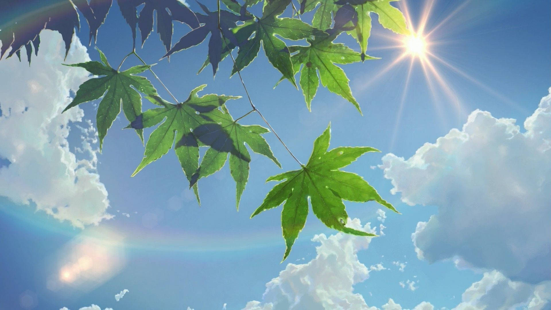 Unearth the beauty of nature with a lush green anime aesthetic. Wallpaper