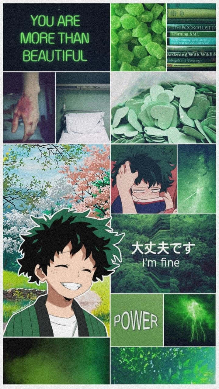 Njutav Den Stillsamma Skönheten I Naturen Genom Konst I Denna Fridfulla Green Anime Scen! Wallpaper