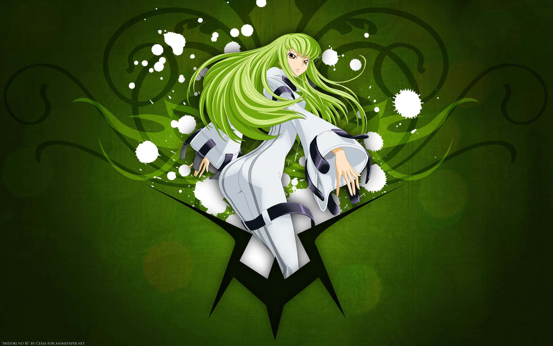 Lev eventyret med grøn anime! Wallpaper