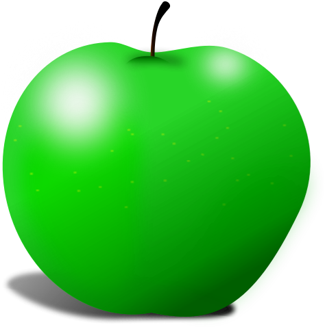 Green Apple Illustration PNG