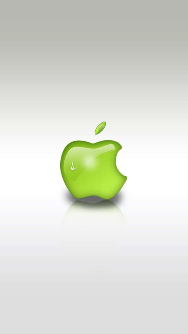 Green Apple Logo Design Wallpaper