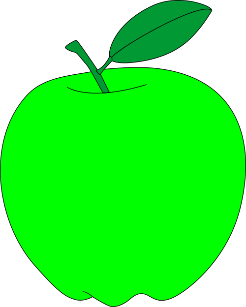 Green Apple Graphic PNG