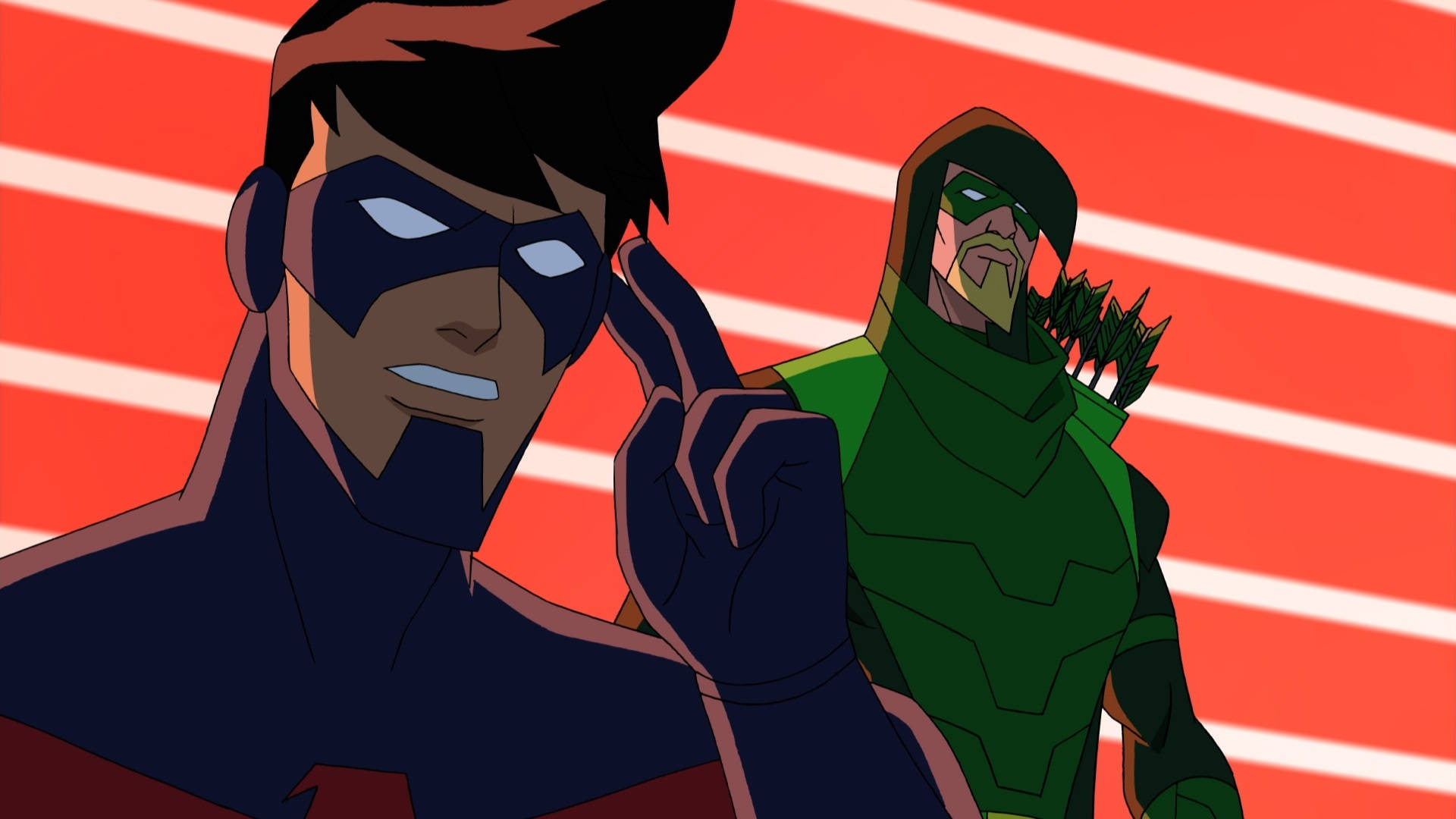Green Arrow And Dick Grayson Background