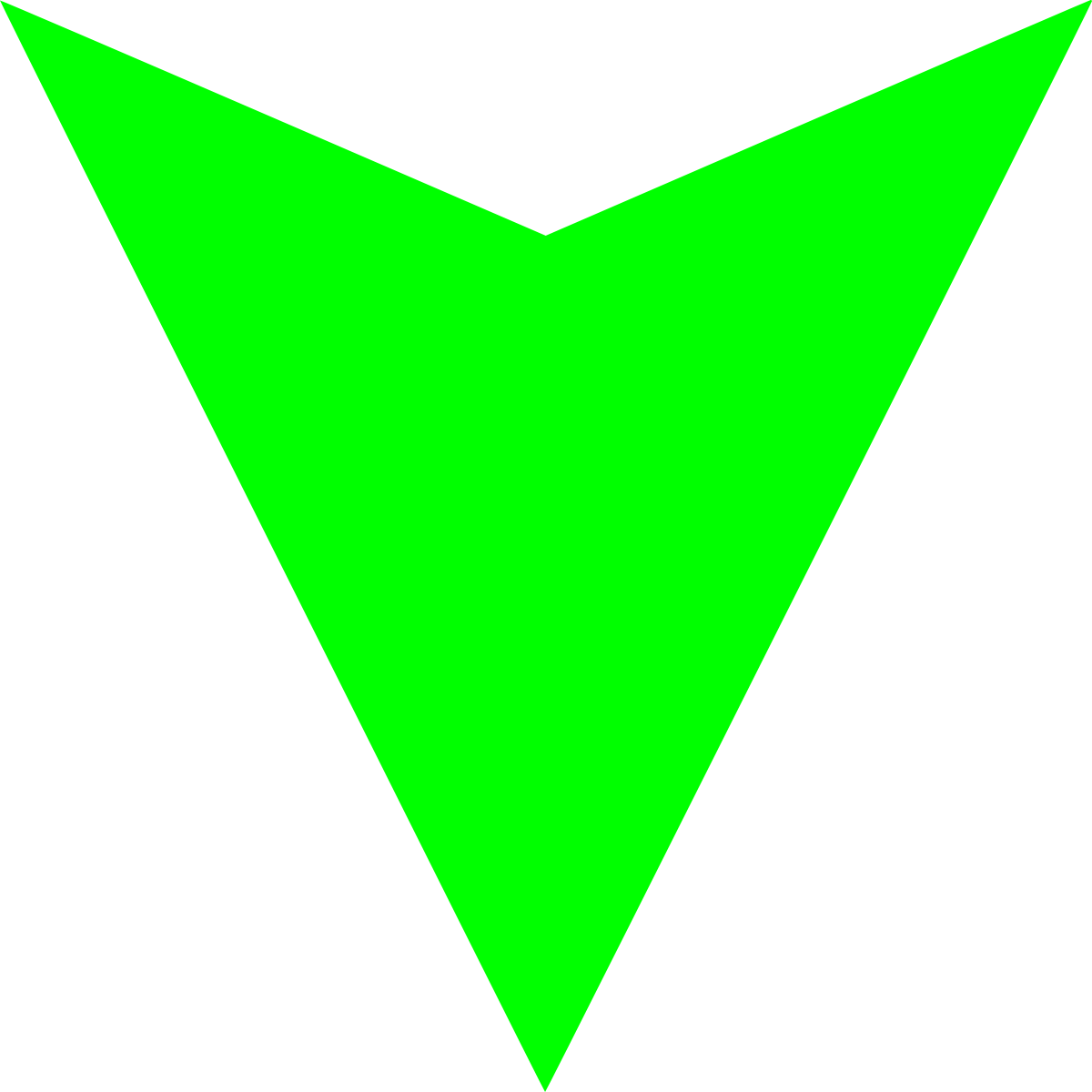 Green Arrow Down Icon PNG