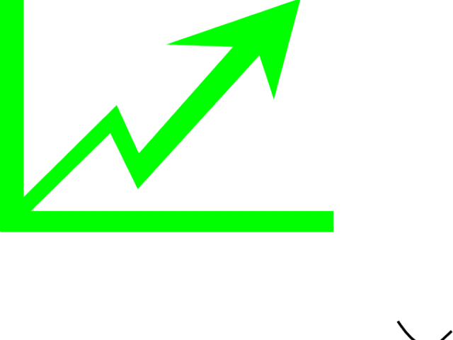 Green Arrow Growth Chart PNG