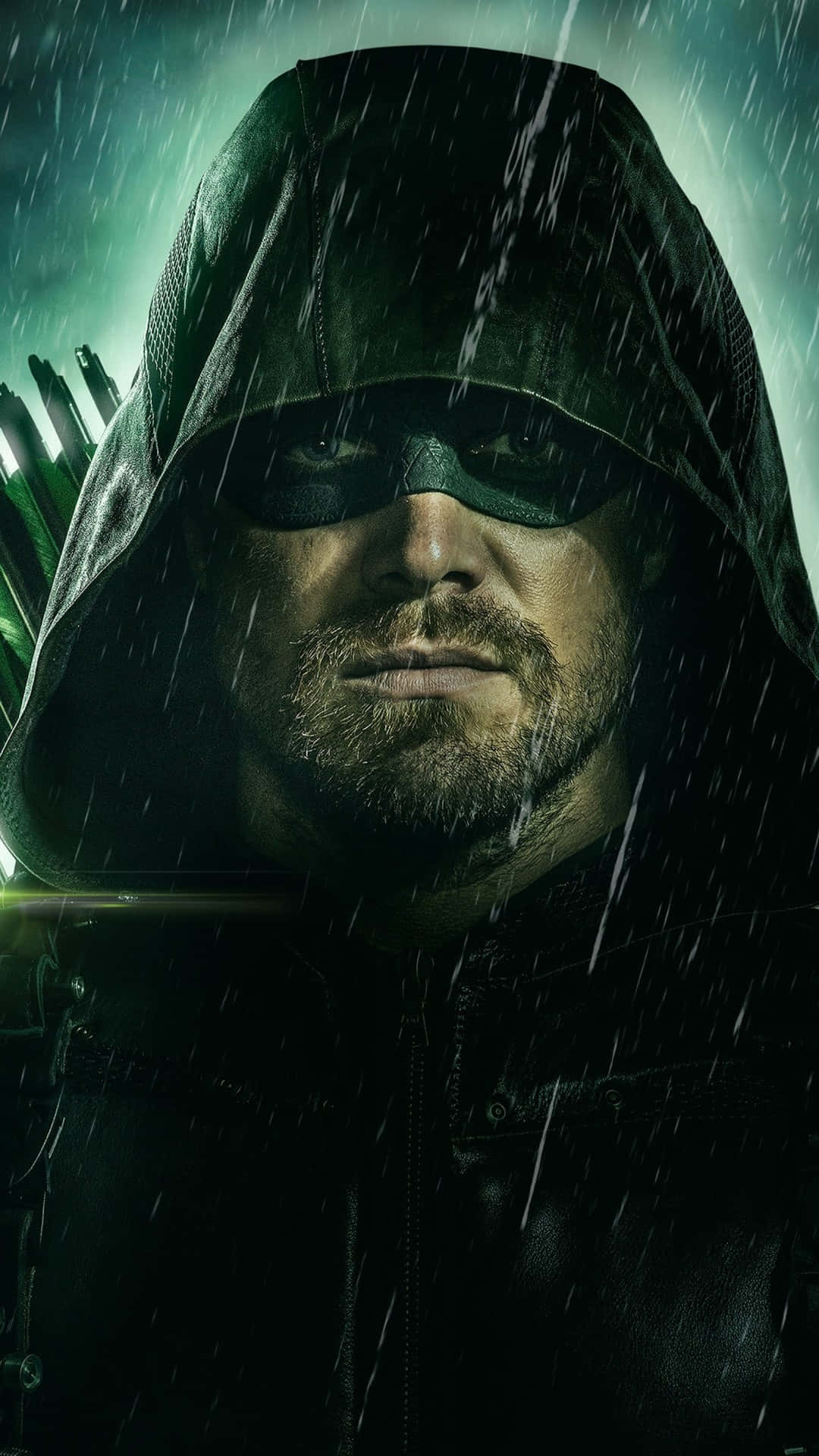 Get The Hero's Look With This Super Cool Green Arrow Iphone. Wallpaper