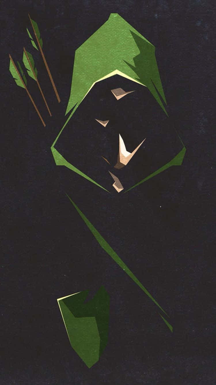 Gördig Redo För Taktiska Uppdrag Med Den Nya Green Arrow Iphone! Wallpaper