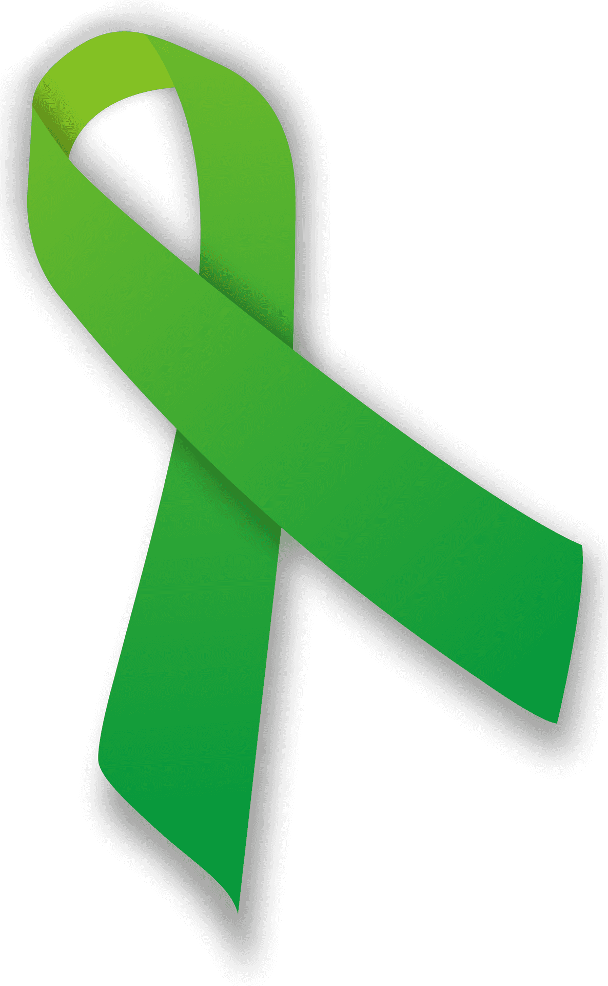 Green Awareness Ribbon PNG