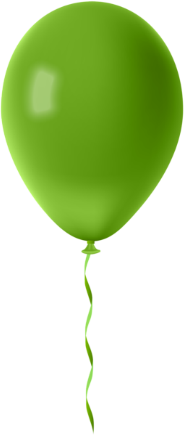 Green Balloon Single Image PNG