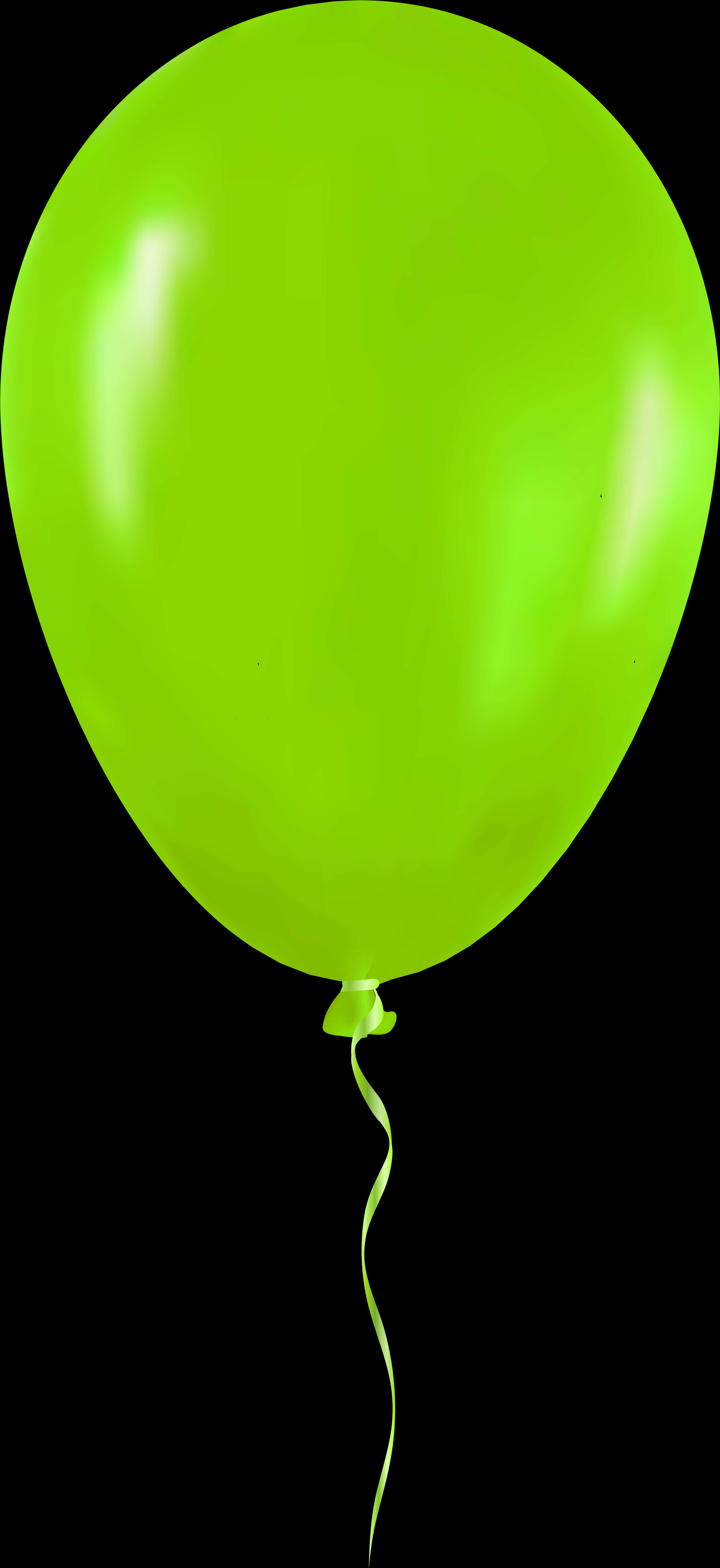 Green Balloon Transparent Background PNG