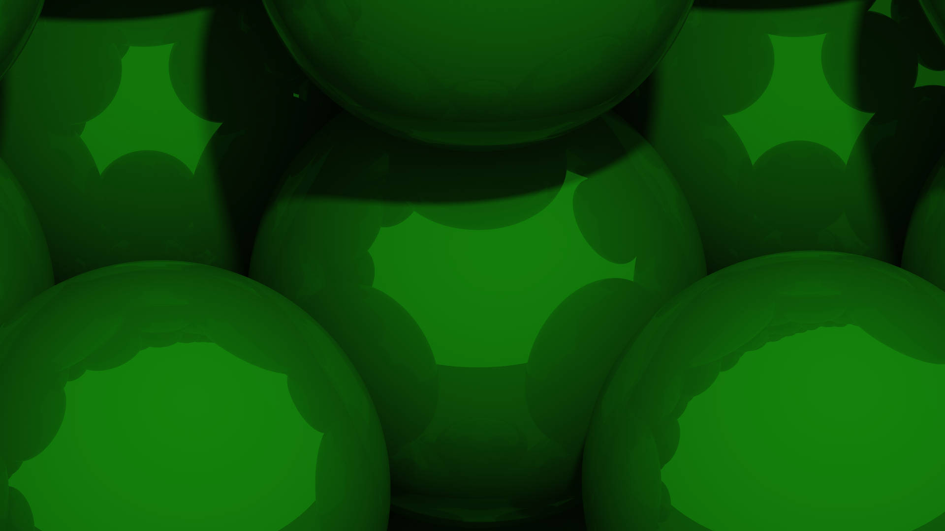 Green Balls Cg Artwork Wallpaper