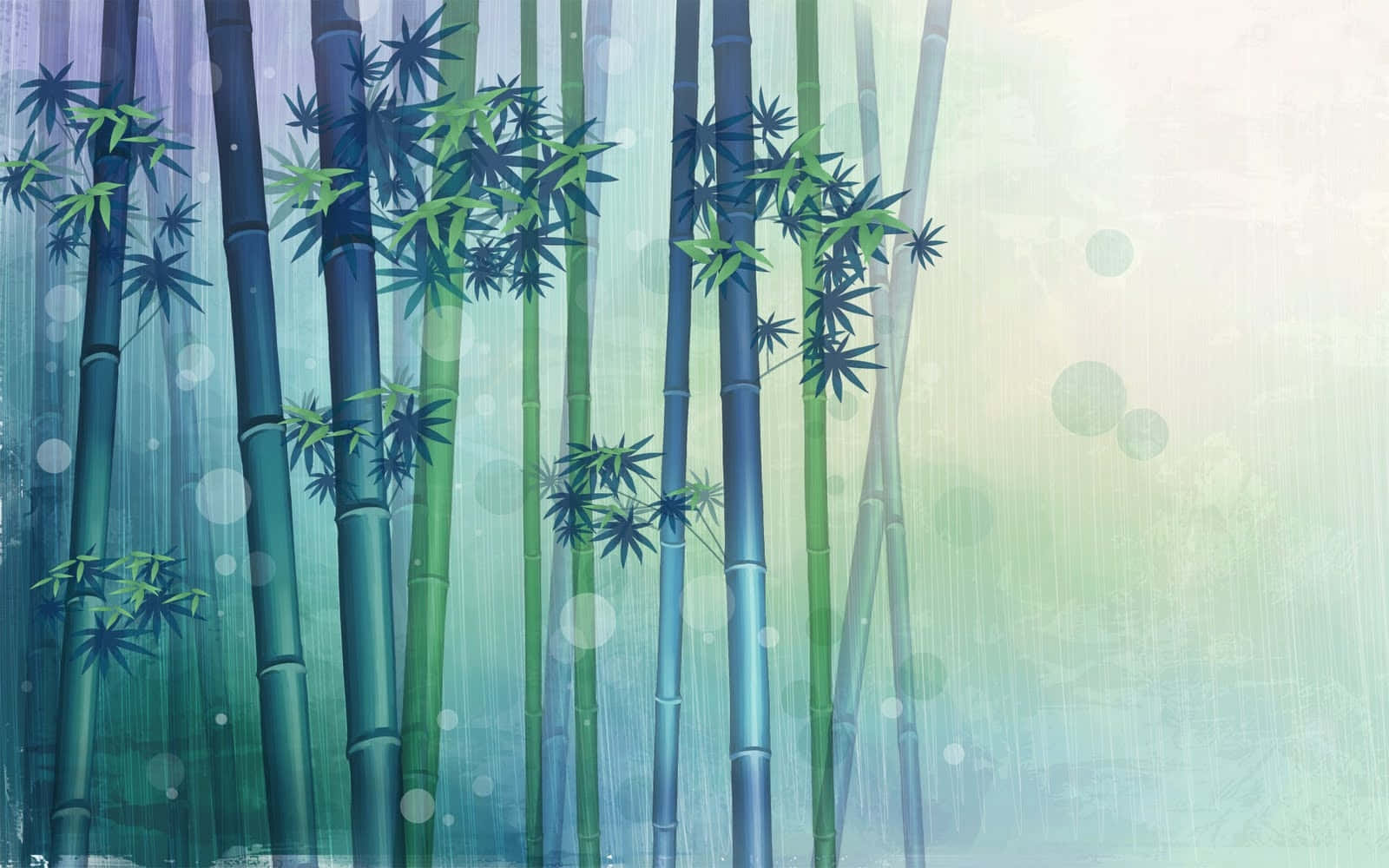Experimentala Belleza Del Bambú Verde En La Naturaleza. Fondo de pantalla