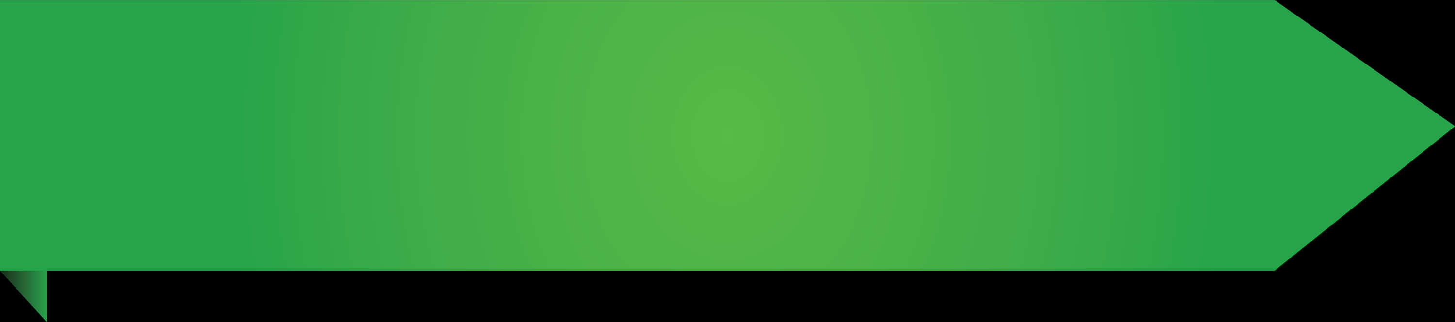 Green Banner Ribbon Graphic PNG