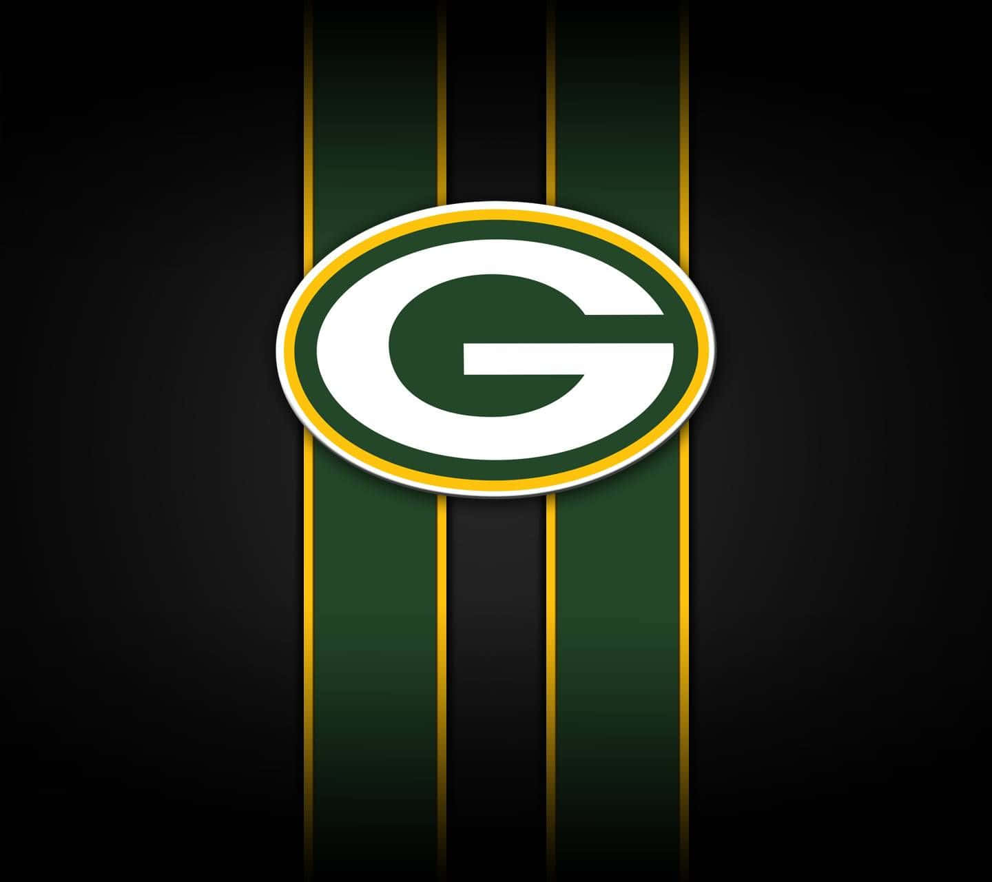 Iconic Green Bay Packers Logo on a Green Field