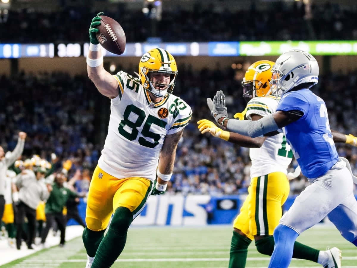 Green Bay Packers Catch Celebration Wallpaper