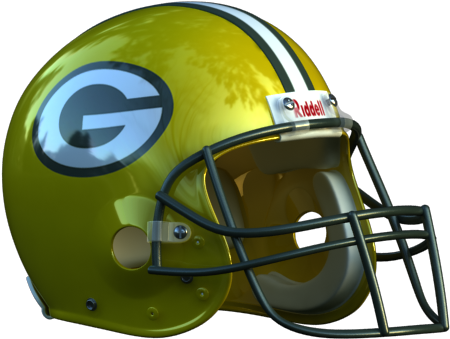 Green Bay Packers Football Helmet PNG