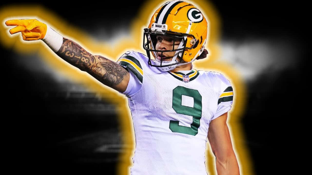 Green Bay Packers Player Pointing Wallpaper
