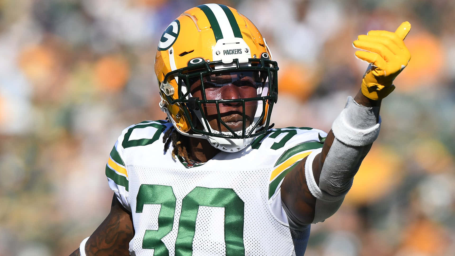 Green Bay Packers Spiller Tommel Opp Bakgrunnsbildet