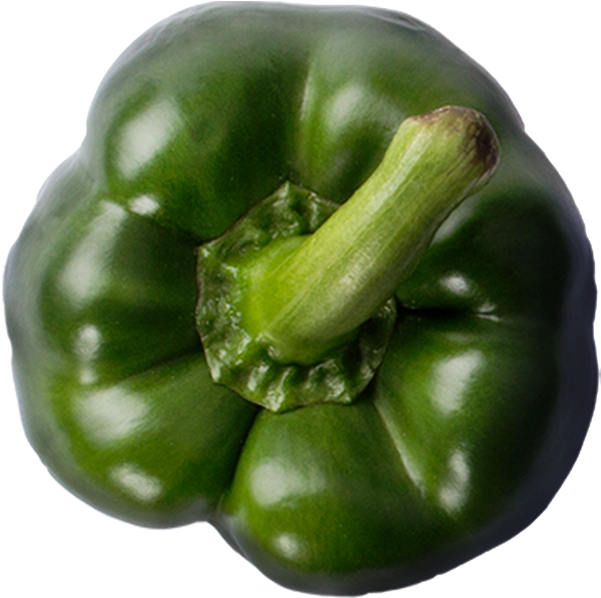 Green Bell Pepper Top View PNG