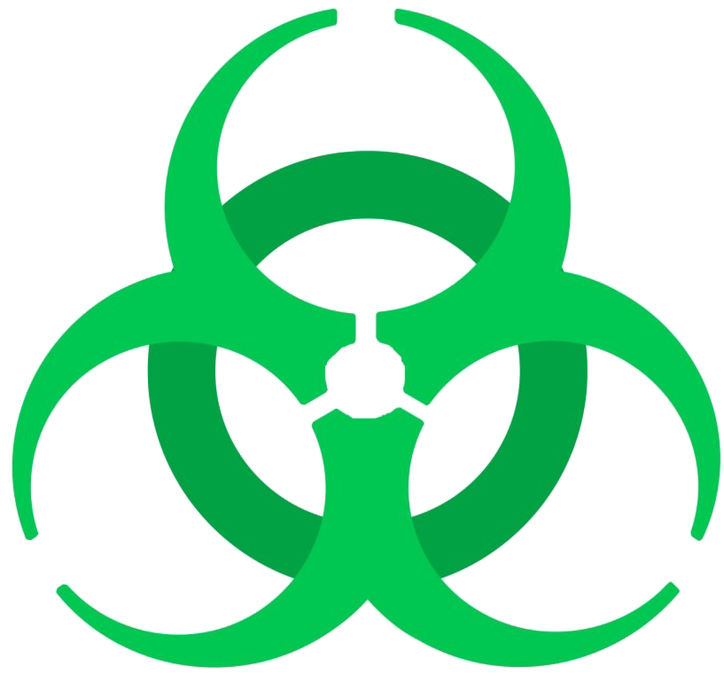 Green Biohazard Symbol PNG
