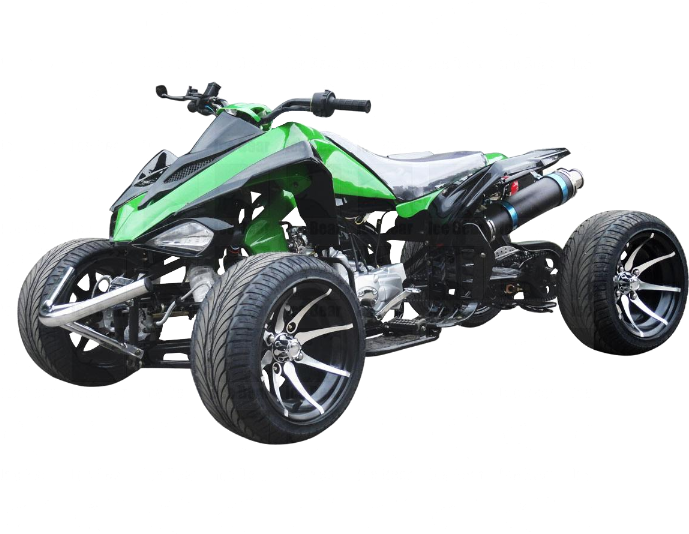 Green Black A T V Quad Bike PNG