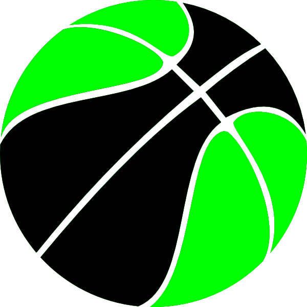 Green Black Basketball Logo PNG