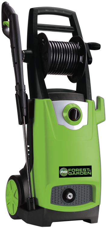 Green Black Electric Pressure Washer PNG