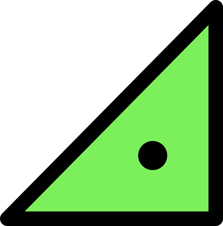 Green Black Triangle Icon PNG