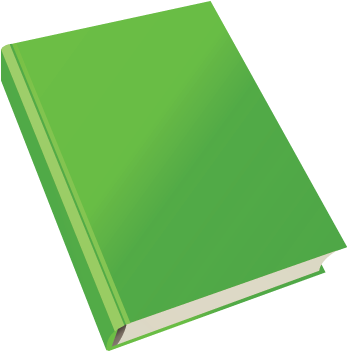 Green Blank Book Cover PNG