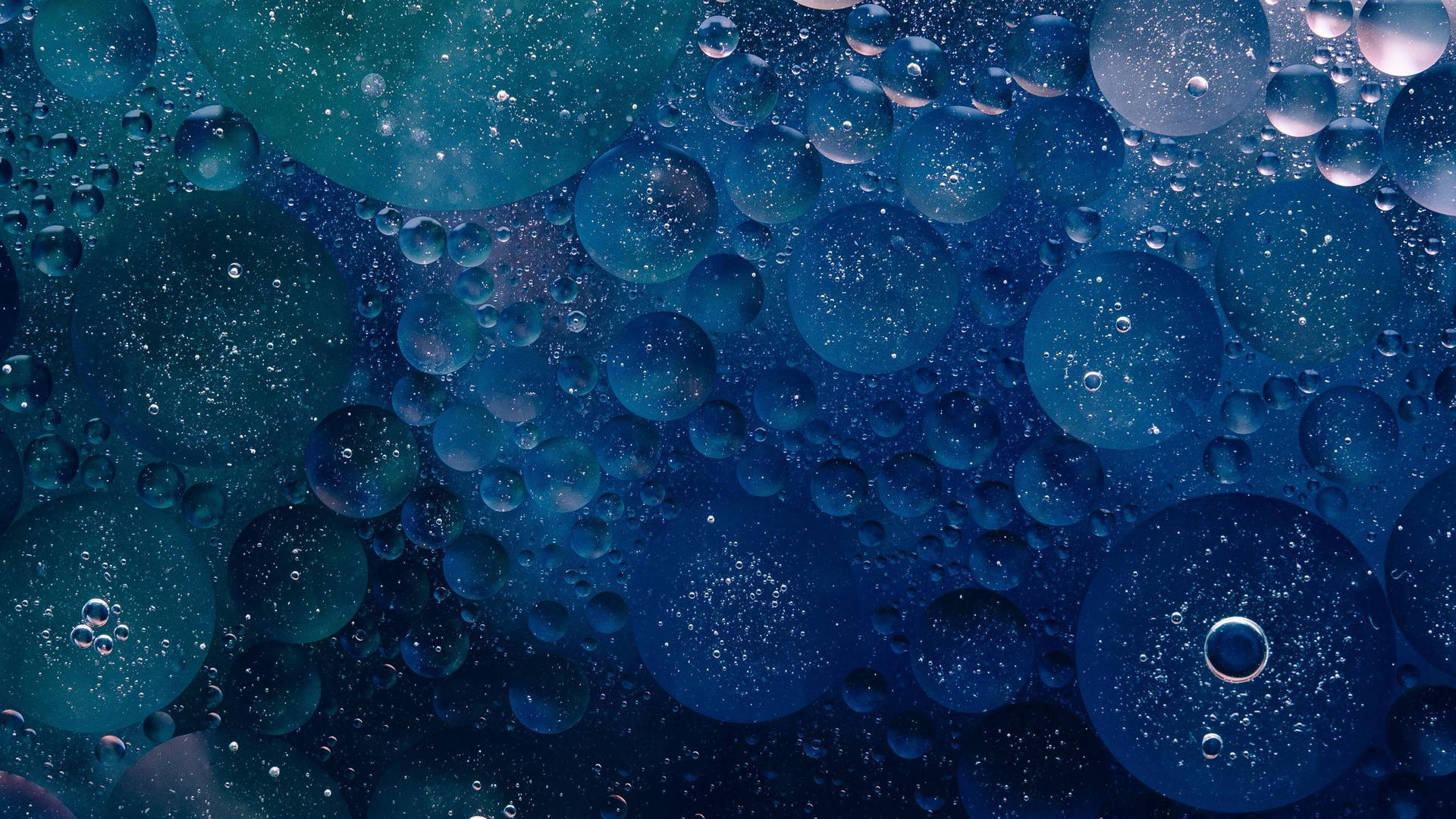 Green Blue Texture Bubbles Wallpaper