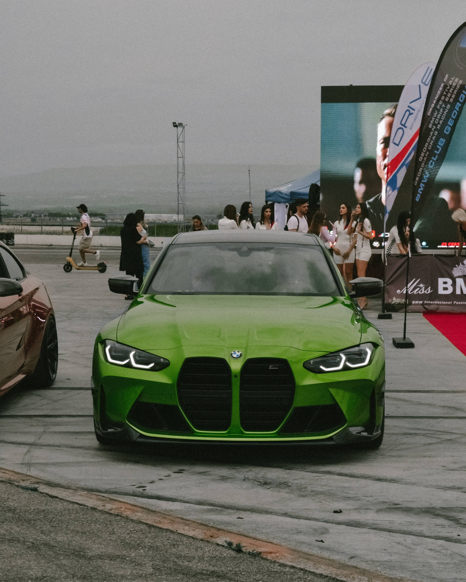 Green BMW G80 At Racing Track Wallpaper