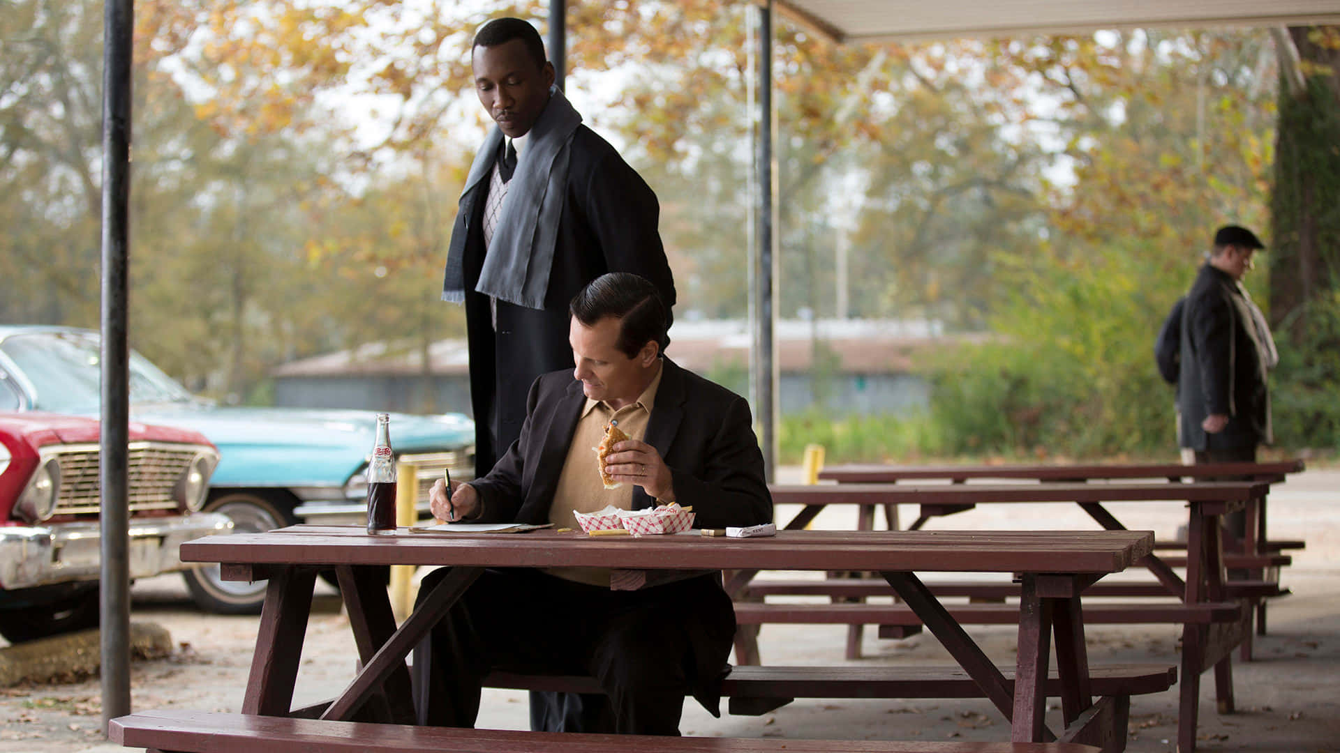 Scène De Film Green Book Dîner En Plein Air Fond d'écran