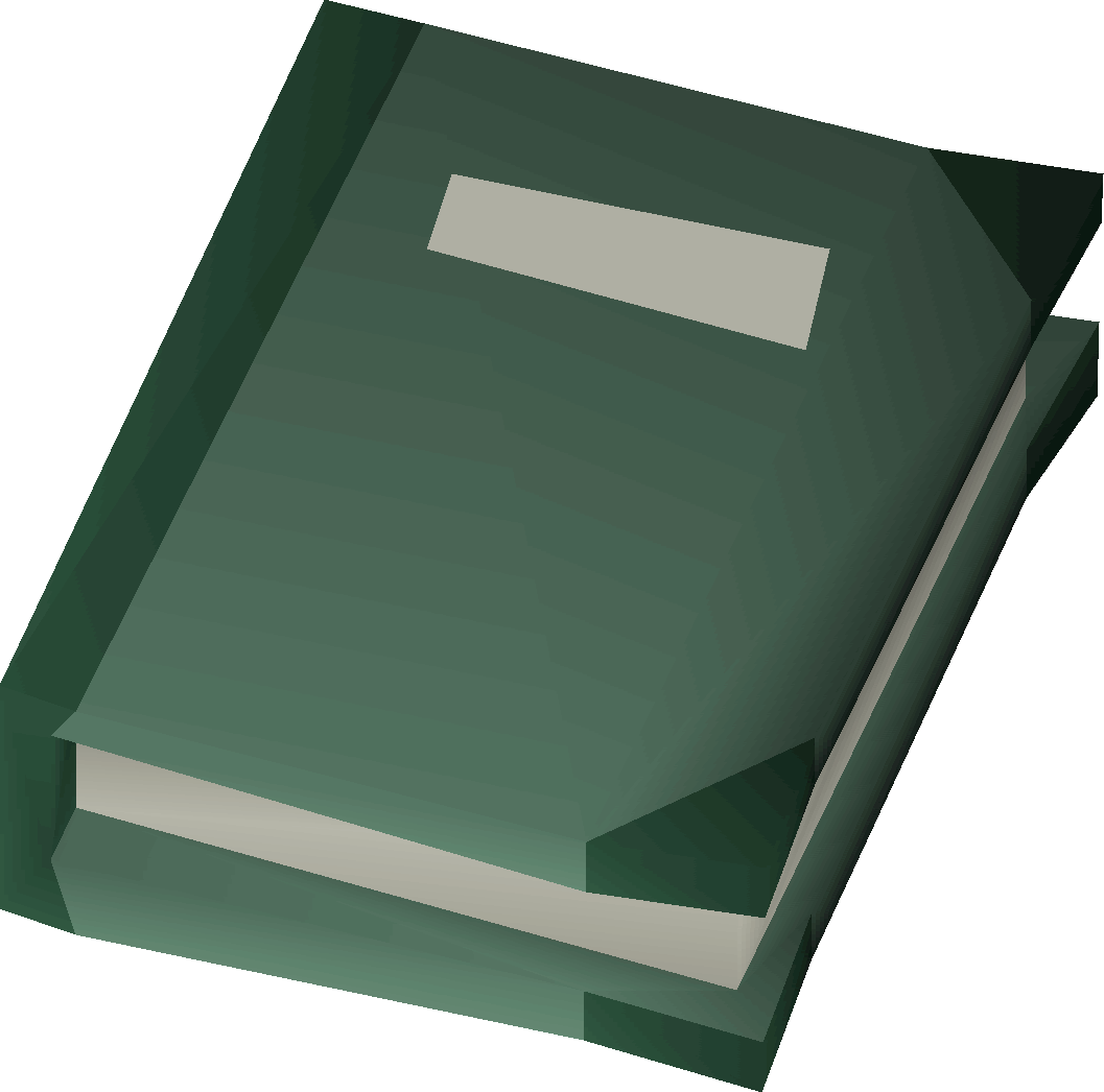 Green Book3 D Render PNG