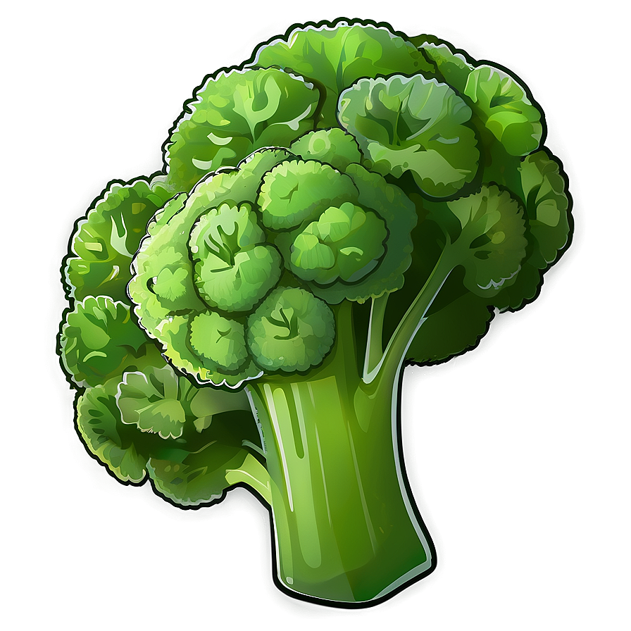 Green Broccoli Icon Png 05232024 PNG