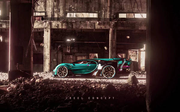 Green Bugatti Chiron 4k Wallpaper