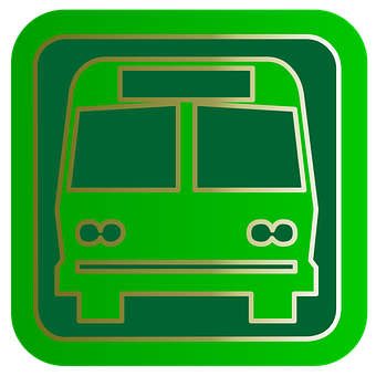 Green Bus Icon PNG