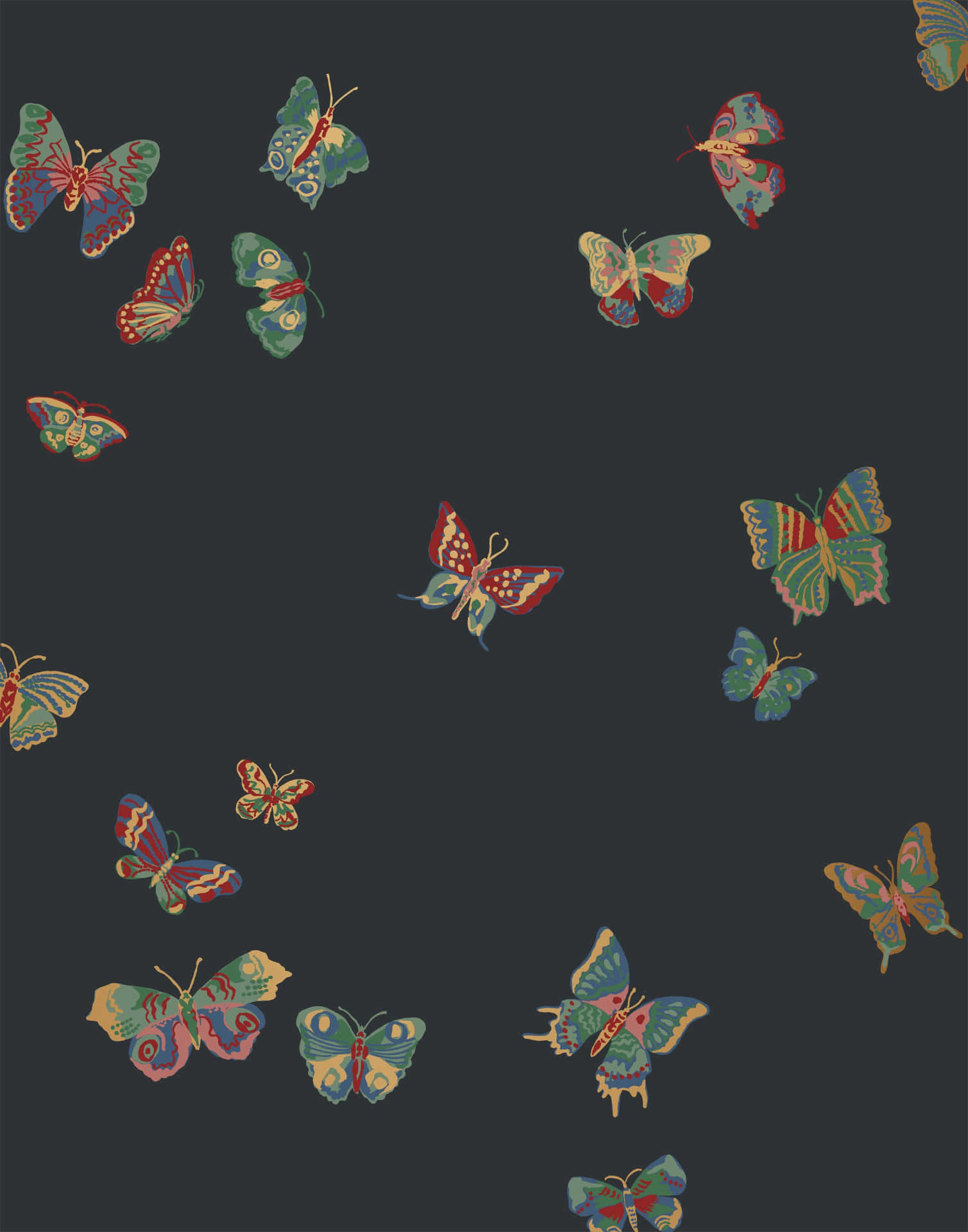 Imagenuna Impresionante Imagen De Una Mariposa Verde Posada Sobre Una Hoja De Hierba. Fondo de pantalla