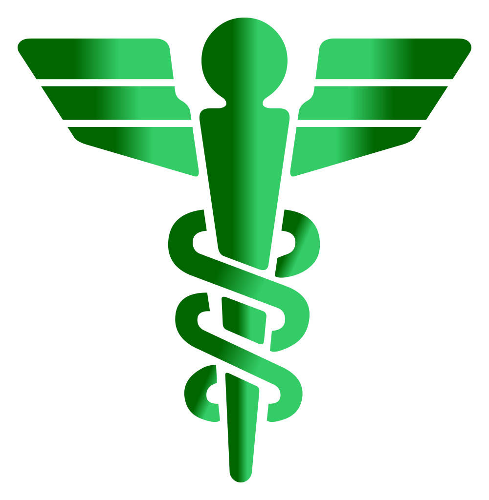 Green Caduceus Medical Symbol Wallpaper