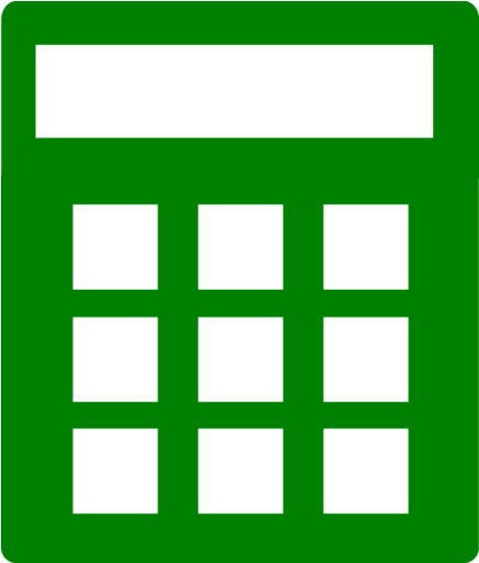 Green Calculator Design PNG