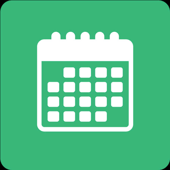 Green Calendar Icon PNG