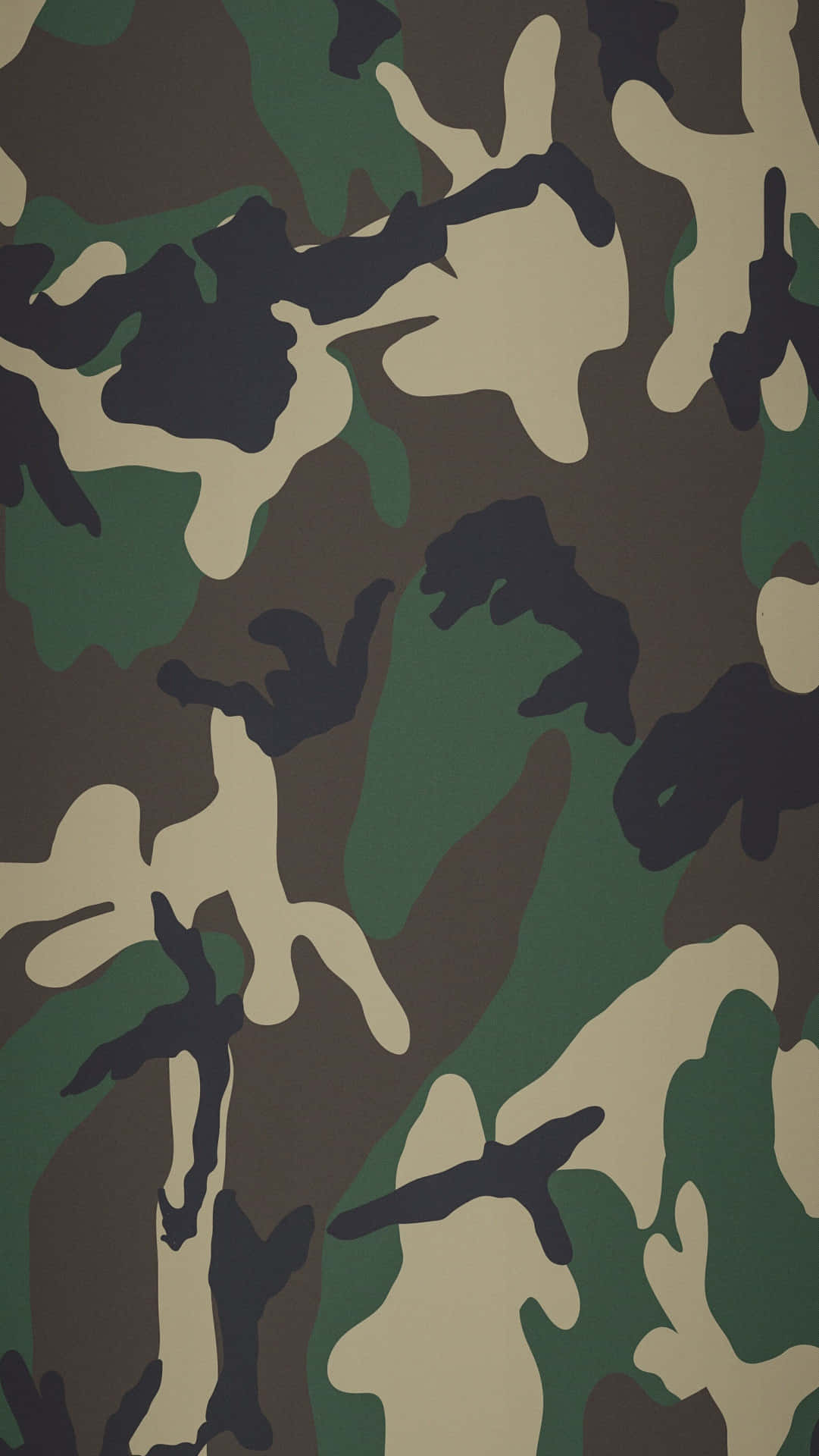 Förstoradin Stil Med Grönt Kamouflage-mönster. Wallpaper