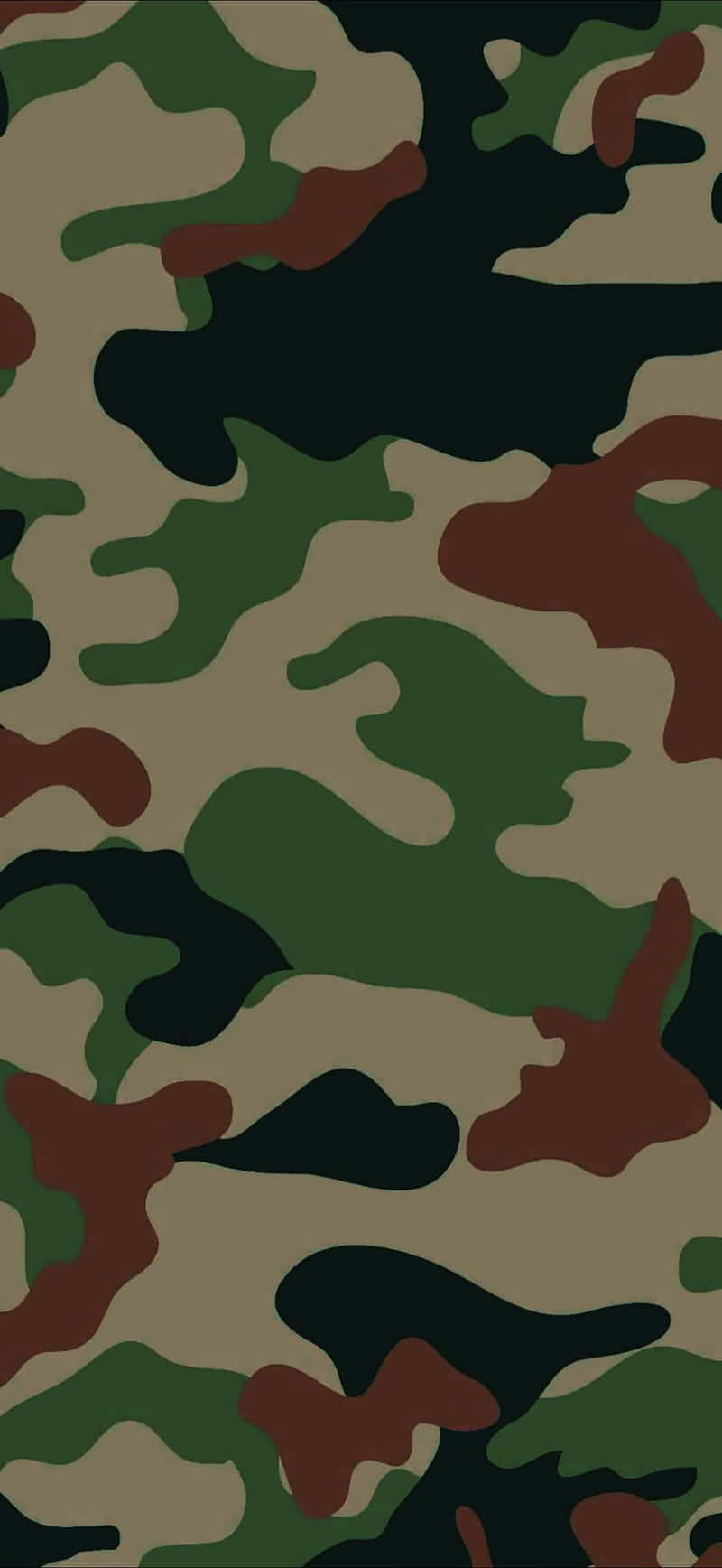 A Camouflage Pattern With A Brown And Green Color Wallpaper