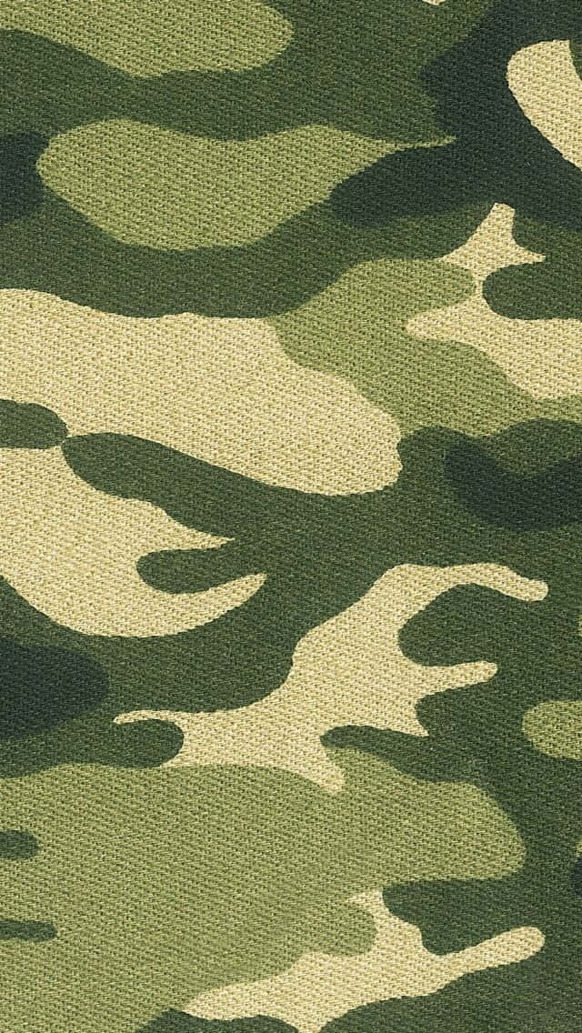 Bliett Med Naturen I Stiligt Grönt Kamouflaget. Wallpaper