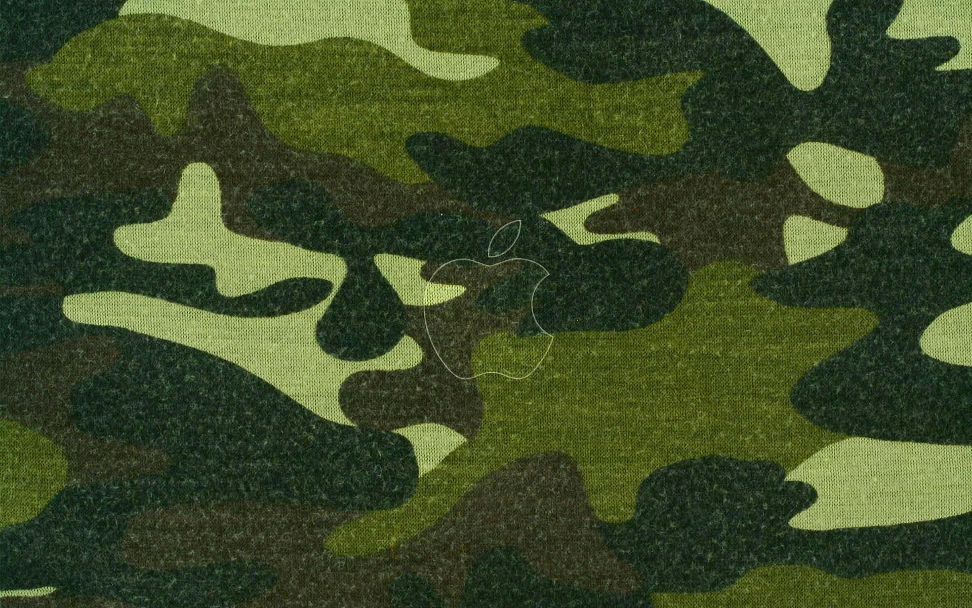 Et stilfuldt camouflage mønster i livlig grøn og brun Wallpaper