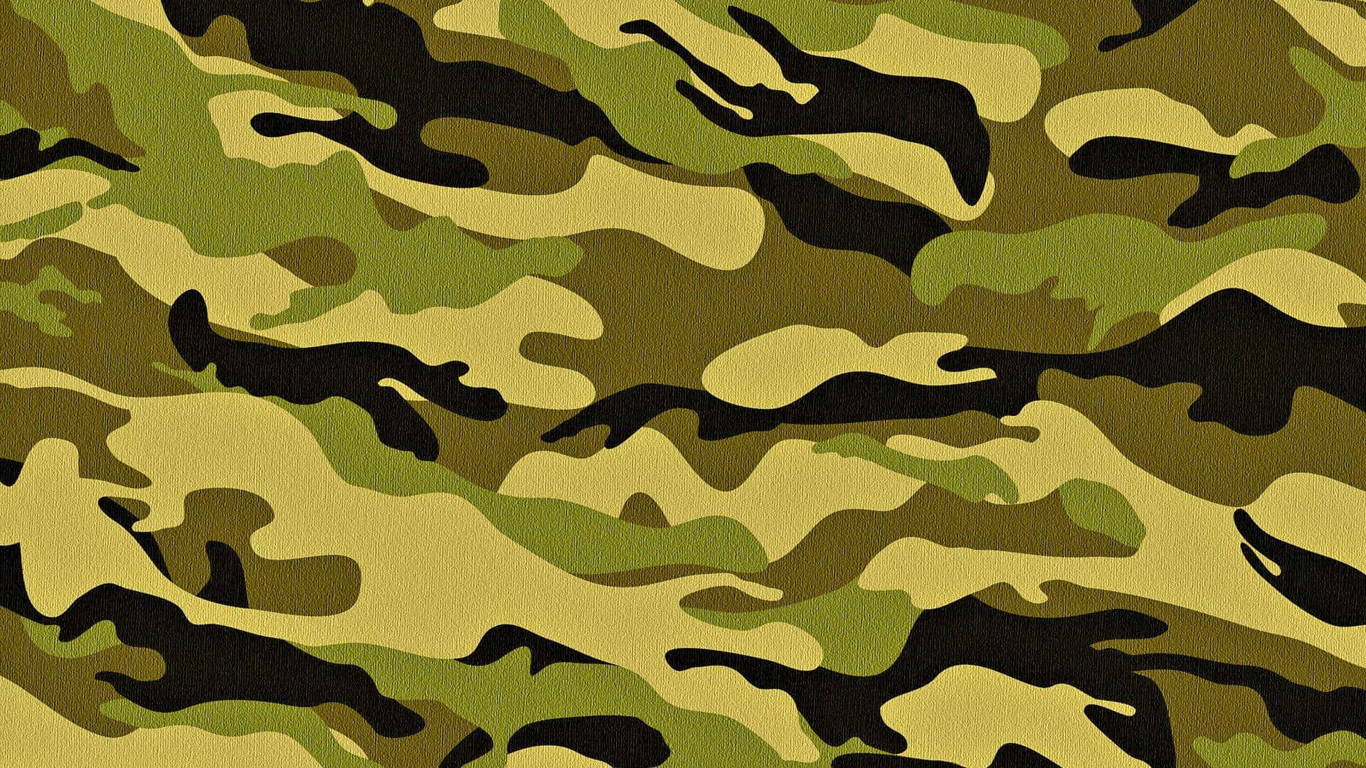 Get lost in the woods with the power of green camo Wallpaper