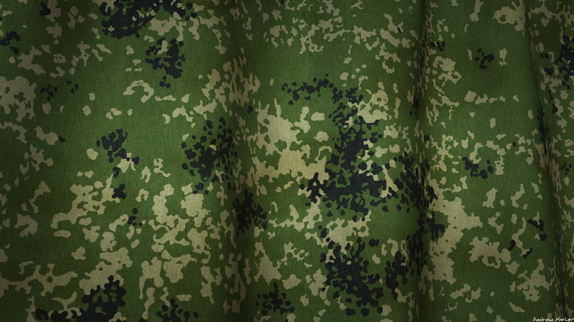 Rugged and Ready with Green Camouflage Wallpaper